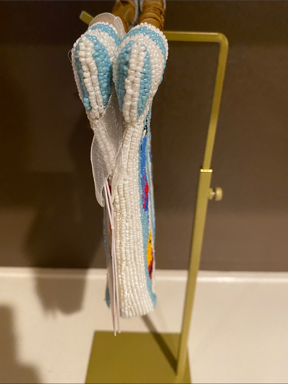New Viral Buoy Beaded Bag - Blue & White Stripes - Picture 4 of 7